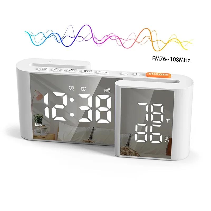 Sleek Bedside Alarm Clock Radio Large Dual Display Screen with Adjustable Brightness USB Port Sleep Timer FM76~108MHz FM Radio білий
Sleek Bedside Alarm Clock Radio Large Dual Display Screen with Adjustable Brightness USB Port Sleep Timer FM76~108MHz FM Radio білий