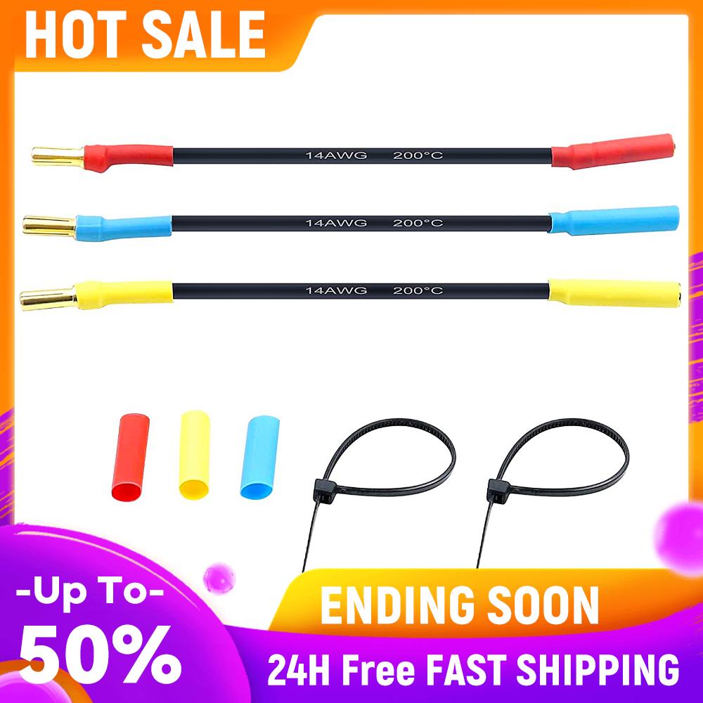 4mm Male To 3.5mm Female 3pcs Banana Plug Extension Cable Slug Connector Extension Cable Banana Plugs for RC Brushless Motor ESC China Mainland
4mm Male To 3.5mm Female 3pcs Banana Plug Extension Cable Slug Connector Extension Cable Banana Plugs for RC Brushless Motor ESC China Mainland