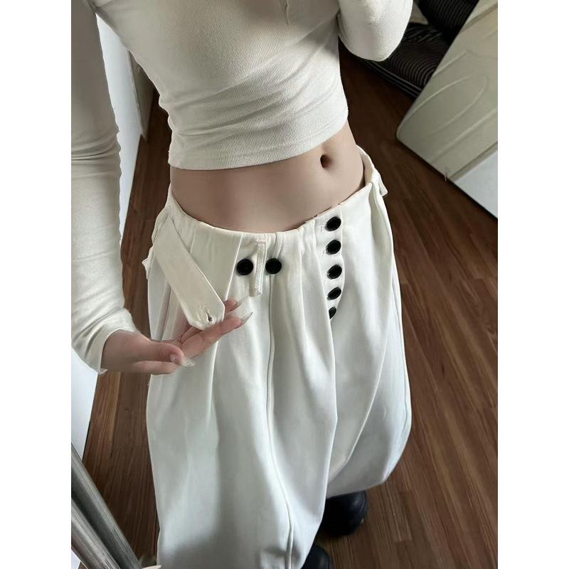 175cm Tall Women s Spicy American Retro Relaxed Wide-Leg Pants - Versatile, Casual, Floor-Length, White XL
175cm Tall Women s Spicy American Retro Relaxed Wide-Leg Pants - Versatile, Casual, Floor-Length, White XL