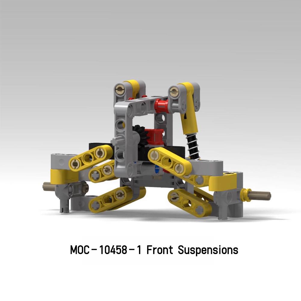 MOC-10458 Прості передня та задня підвіски з амортизаторами для будівельних блоків Модель шасі автомобіля MOC Механічна модифікація
MOC-10458 Прості передня та задня підвіски з амортизаторами для будівельних блоків Модель шасі автомобіля MOC Механічна модифікація