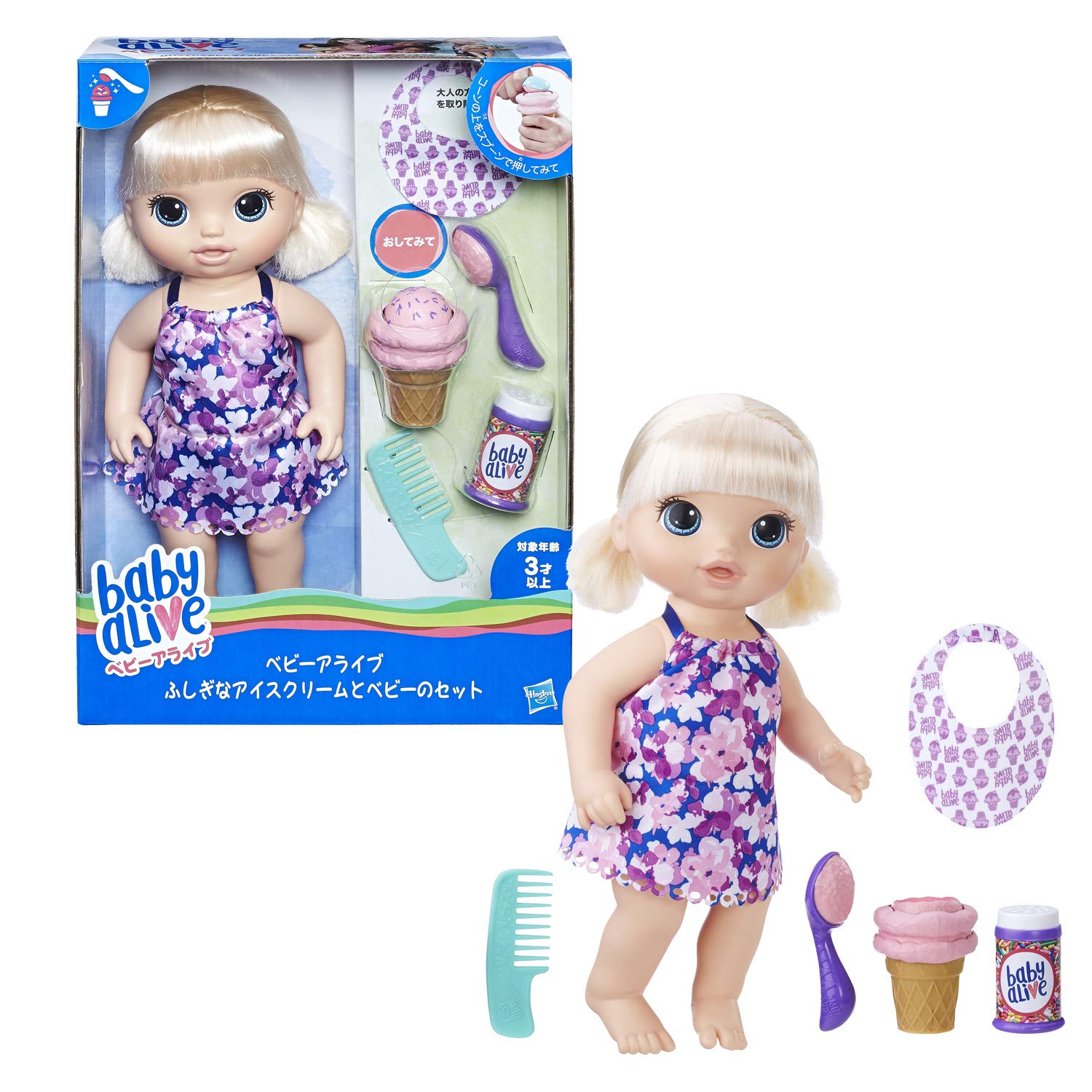 Кукла Hasbro Baby Alive Mysterious Ice Cream and Baby Set со светлыми волосами, расческой для мороженого и другими аксессуарами, игрушка для 3-летних девочек и мальчиков
Кукла Hasbro Baby Alive Mysterious Ice Cream and Baby Set со светлыми волосами, расческой для мороженого и другими аксессуарами, игрушка для 3-летних девочек и мальчиков