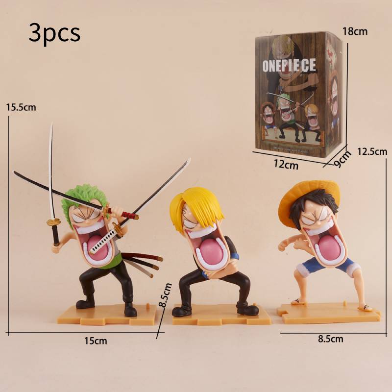 One Action Piece Figure 3pcs Character Toy Luffy Zoro Sanji Desktop Decoration
One Action Piece Figure 3pcs Character Toy Luffy Zoro Sanji Desktop Decoration