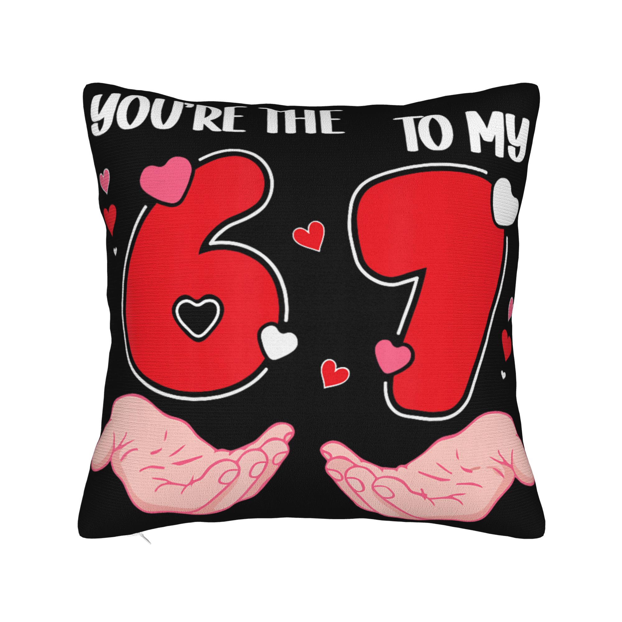 Valentines Day 67 Meme six Seven Heart Pillow Case Design Pillow Cover Kawaii Pillowcases For Couch Sofa Bedroom 30x30CM(12x12in)
Valentines Day 67 Meme six Seven Heart Pillow Case Design Pillow Cover Kawaii Pillowcases For Couch Sofa Bedroom 30x30CM(12x12in)