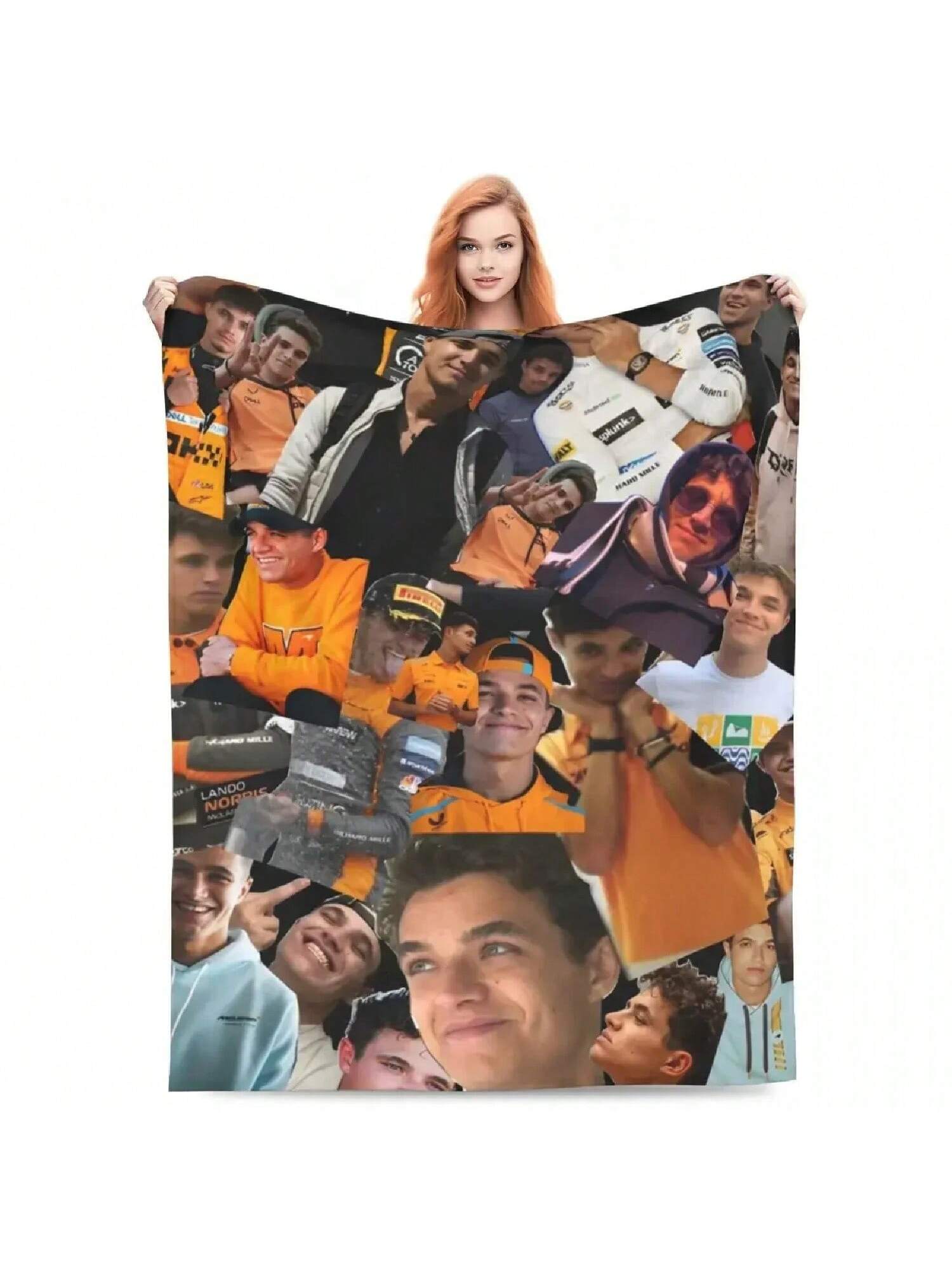 Landos Norris Collage Blankets Flannel Summer Portable Lightweight Throw Blankets For Bedding Travel Small Blankets 100X150CM
Landos Norris Collage Blankets Flannel Summer Portable Lightweight Throw Blankets For Bedding Travel Small Blankets 100X150CM