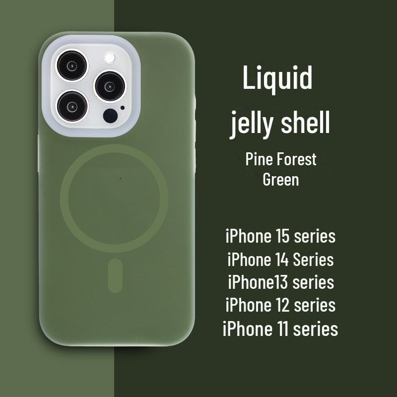 Magnetic suction liquid jelly silicone iPhone case for Apple 15 Pro Max, 13, 12 and more. Stylish and protective design with velvet touch. iPhone14Pro
Magnetic suction liquid jelly silicone iPhone case for Apple 15 Pro Max, 13, 12 and more. Stylish and protective design with velvet touch. iPhone14Pro