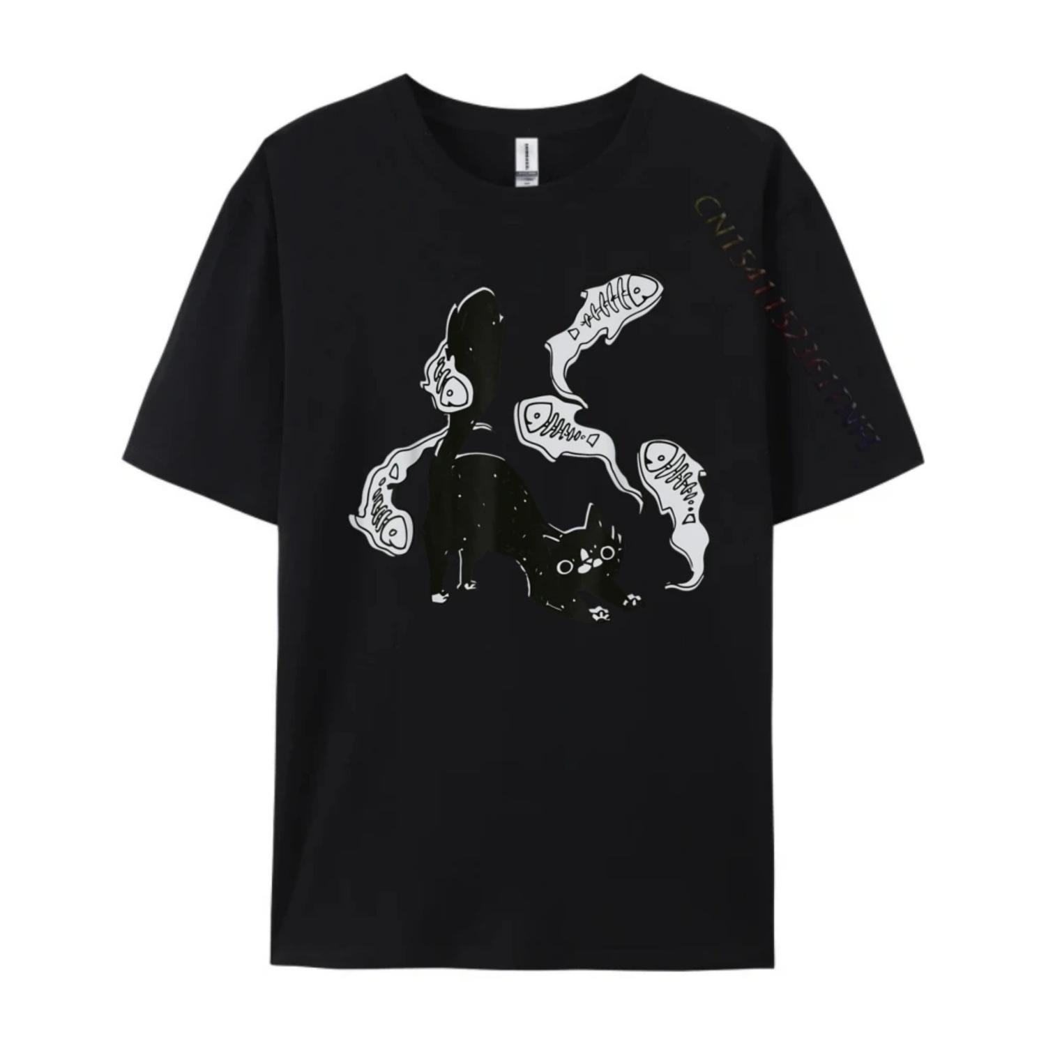 Cat And Fish Bones Fall Clothes Aesthetic High Quality Men s T-Shirt St Patrick s Day Funny Shirts Women Short Sleeve S чёрный
Cat And Fish Bones Fall Clothes Aesthetic High Quality Men s T-Shirt St Patrick s Day Funny Shirts Women Short Sleeve S чёрный