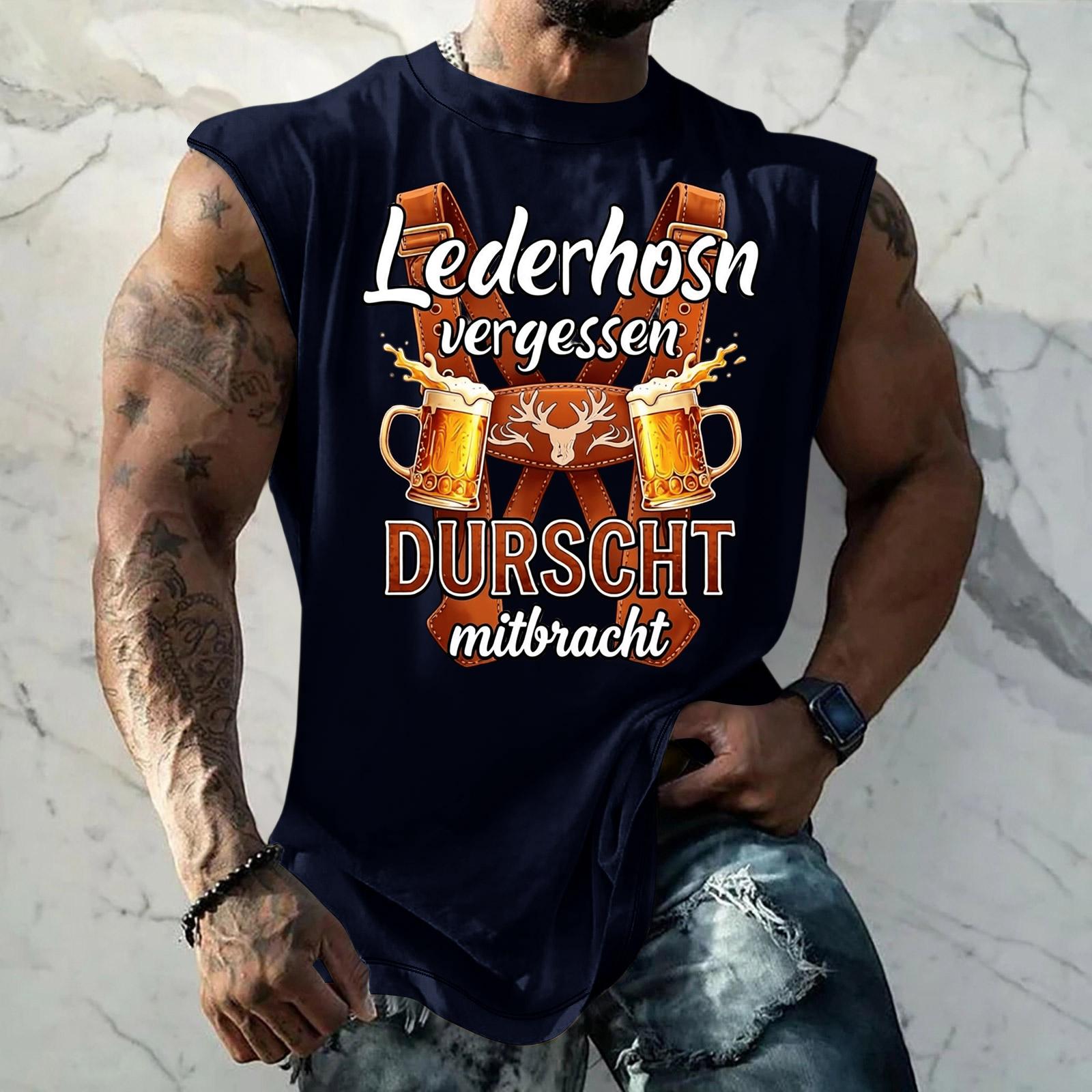 Men Sleeveless Tank Top Loose Fit Casual Streetwear Sport Vest Summer Holiday Daily Wear Textured Print Beer Festival Style XXXXXL
Men Sleeveless Tank Top Loose Fit Casual Streetwear Sport Vest Summer Holiday Daily Wear Textured Print Beer Festival Style XXXXXL