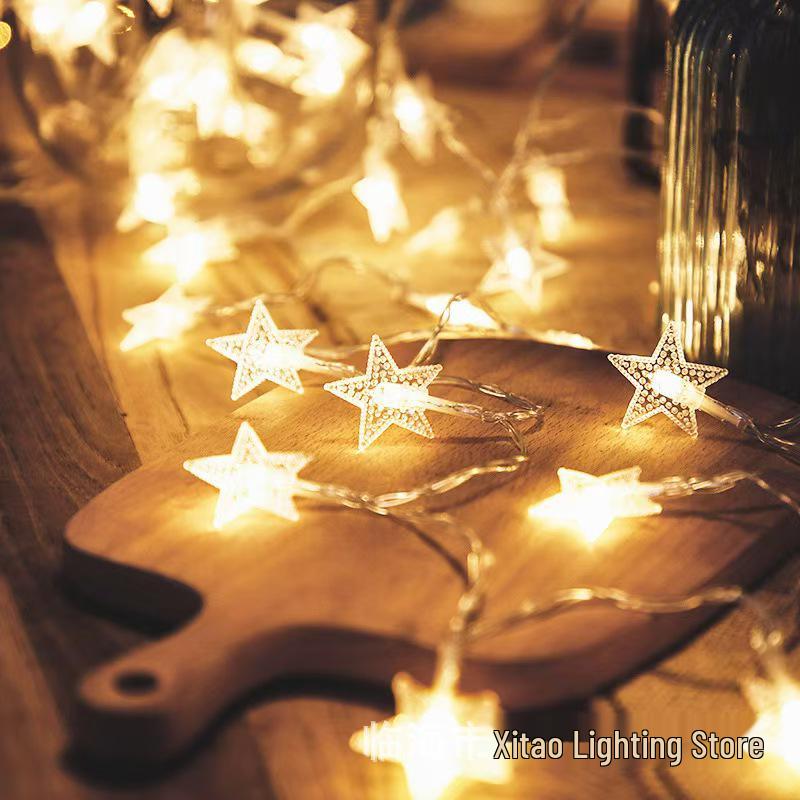 LED Pearl Star & Moon String Lights - Colorful Outdoor Tent & Camping Decor 1.5m 10 Lights 2 Battery Steady
LED Pearl Star & Moon String Lights - Colorful Outdoor Tent & Camping Decor 1.5m 10 Lights 2 Battery Steady