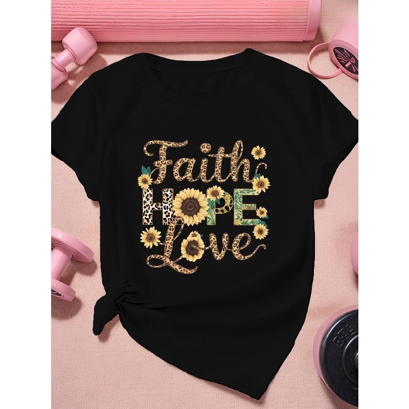 European Size Faith Hope Love Women s Plus Size Sports Short Sleeve T-Shirt 4XL чорний
European Size Faith Hope Love Women s Plus Size Sports Short Sleeve T-Shirt 4XL чорний