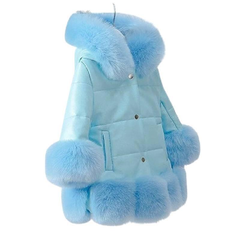 Adorable Girl s Medium Length Winter Coat With Plush Collar And Cotton Lining Child 140 синій
Adorable Girl s Medium Length Winter Coat With Plush Collar And Cotton Lining Child 140 синій