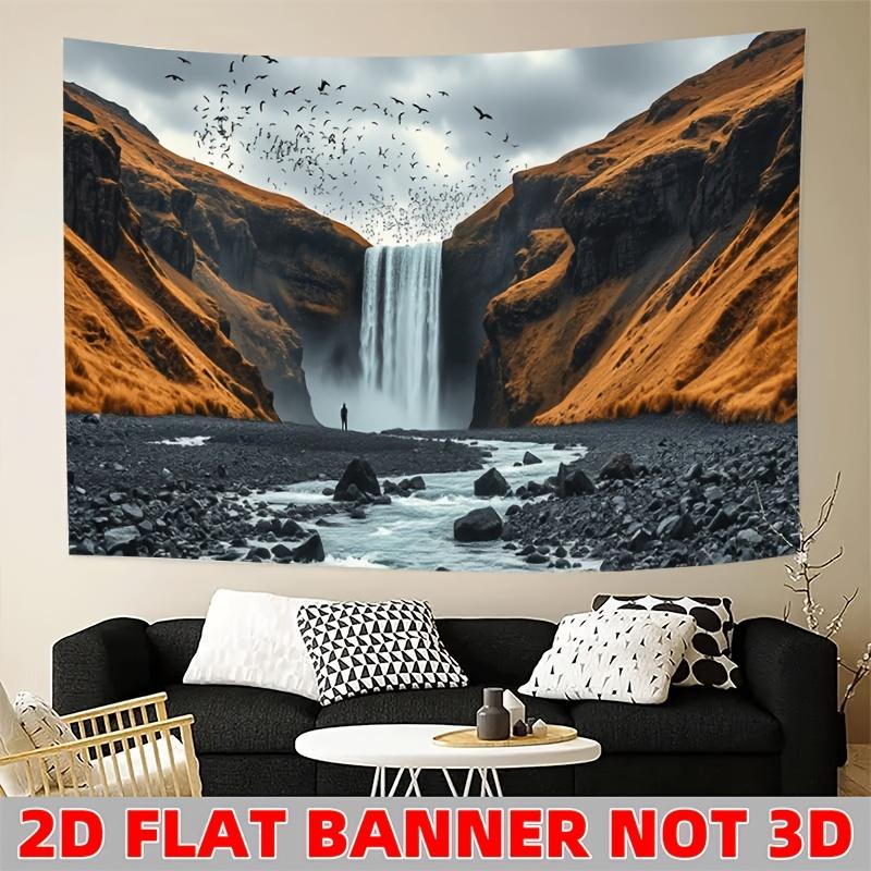 Waterfall Mountain Landscape Wall Tapestry Nature Scene Art 2D Flat Print Living Room Decor Nordic Style Wall Hanging Home 74x94cm(29x37in)
Waterfall Mountain Landscape Wall Tapestry Nature Scene Art 2D Flat Print Living Room Decor Nordic Style Wall Hanging Home 74x94cm(29x37in)