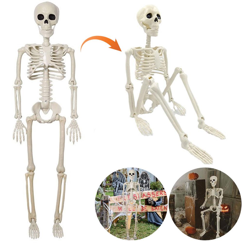 Halloween Skeleton Decoration Spooky Scary Skeleton Realistic Posable Skeleton Decoration 15.6/35in Halloween Ornament Toys
Halloween Skeleton Decoration Spooky Scary Skeleton Realistic Posable Skeleton Decoration 15.6/35in Halloween Ornament Toys