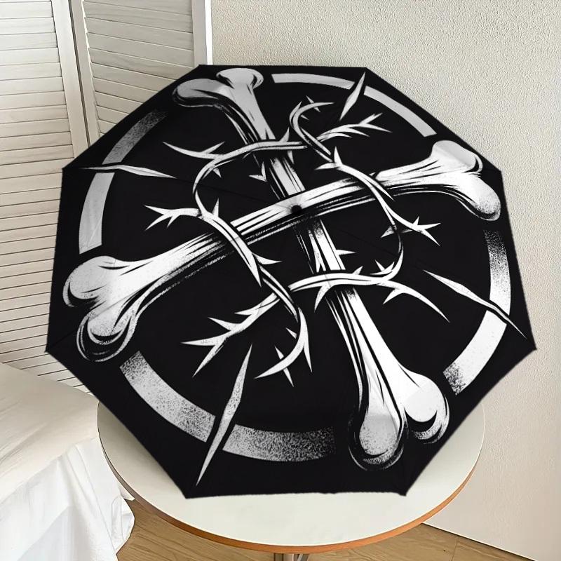1pc Crossbones and Barbed Wire Emblem Umbrella with Plastic Handle,Suitable for All Seasons Home Travel Outdoor UmbrellaDD1349
1pc Crossbones and Barbed Wire Emblem Umbrella with Plastic Handle,Suitable for All Seasons Home Travel Outdoor UmbrellaDD1349