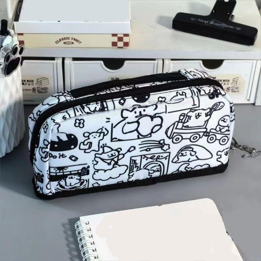Portable Stationery Case Line Puppy Print Cosmetic Pouch New Storage Bag Student School Supplies
Portable Stationery Case Line Puppy Print Cosmetic Pouch New Storage Bag Student School Supplies