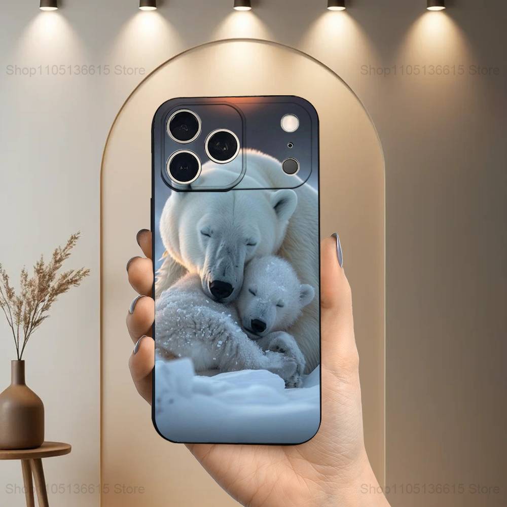 Animal Cute Polar Bear For iPhone 13,17,11,12,16,14,15,Plus,Pro Max,XS,X,XR,SE,Mini,8,7,Soft Silicone Black Phone Case iPhone17Promax
Animal Cute Polar Bear For iPhone 13,17,11,12,16,14,15,Plus,Pro Max,XS,X,XR,SE,Mini,8,7,Soft Silicone Black Phone Case iPhone17Promax