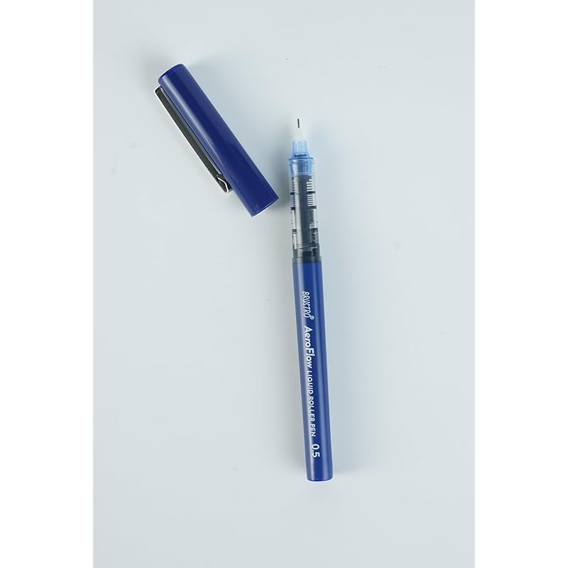 BRUSTRO AeroFlow Liquid Ink Rollerball Pens 0.5 Micro Tip Pack of 3 (Blue ink) 1 count (Pack of 3) синий
BRUSTRO AeroFlow Liquid Ink Rollerball Pens 0.5 Micro Tip Pack of 3 (Blue ink) 1 count (Pack of 3) синий
