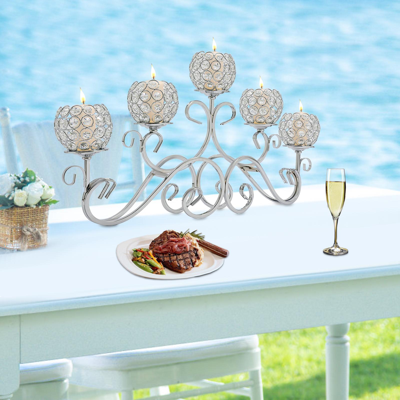 5-рожковый хрустальный подсвечник 25,2 дюйма, серебряный современный канделябр для центра стола, железное основание с хрусталем K9, свадебный домашний декор 1Pc серебряный
5-рожковый хрустальный подсвечник 25,2 дюйма, серебряный современный канделябр для центра стола, железное основание с хрусталем K9, свадебный домашний декор 1Pc серебряный