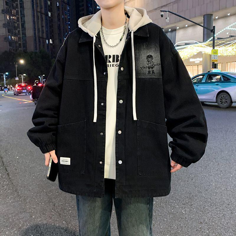 Men s Trendy Versatile Hooded Denim Jacket, Fleece-Lined and Thickened for 2026 Spring/Winter. 4XL 170-195 jin
Men s Trendy Versatile Hooded Denim Jacket, Fleece-Lined and Thickened for 2026 Spring/Winter. 4XL 170-195 jin