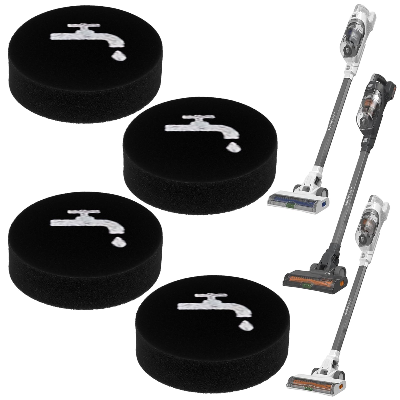 Aolleteau Foam Filter 4 Pack Compatible with Stick Vacuum Cleaner BLACK+DECKER POWERSERIES+Cordless
Aolleteau Foam Filter 4 Pack Compatible with Stick Vacuum Cleaner BLACK+DECKER POWERSERIES+Cordless