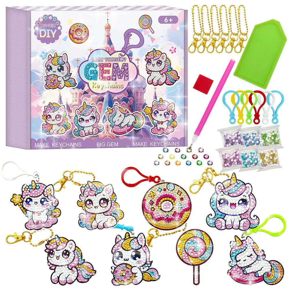 Diamond Painting Kits Cute Cartoon Anime Make Your Own Gem Keychains DIY Paint Party Favors Toy for Birthday Gift Stocking
Diamond Painting Kits Cute Cartoon Anime Make Your Own Gem Keychains DIY Paint Party Favors Toy for Birthday Gift Stocking
