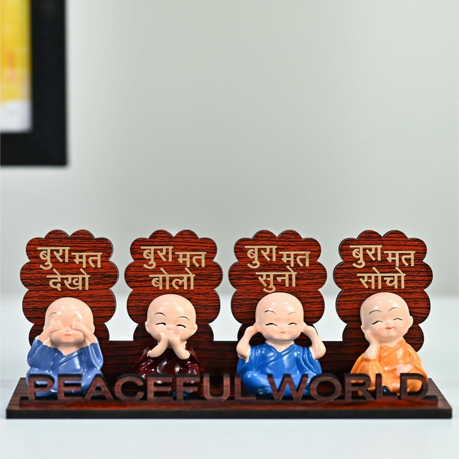 Аксессуары для приборной панели автомобиля – Набор маленьких монахов Будды – 4 мультяшных младенца-монаха с декоративной деревянной подставкой для дома
Аксессуары для приборной панели автомобиля – Набор маленьких монахов Будды – 4 мультяшных младенца-монаха с декоративной деревянной подставкой для дома