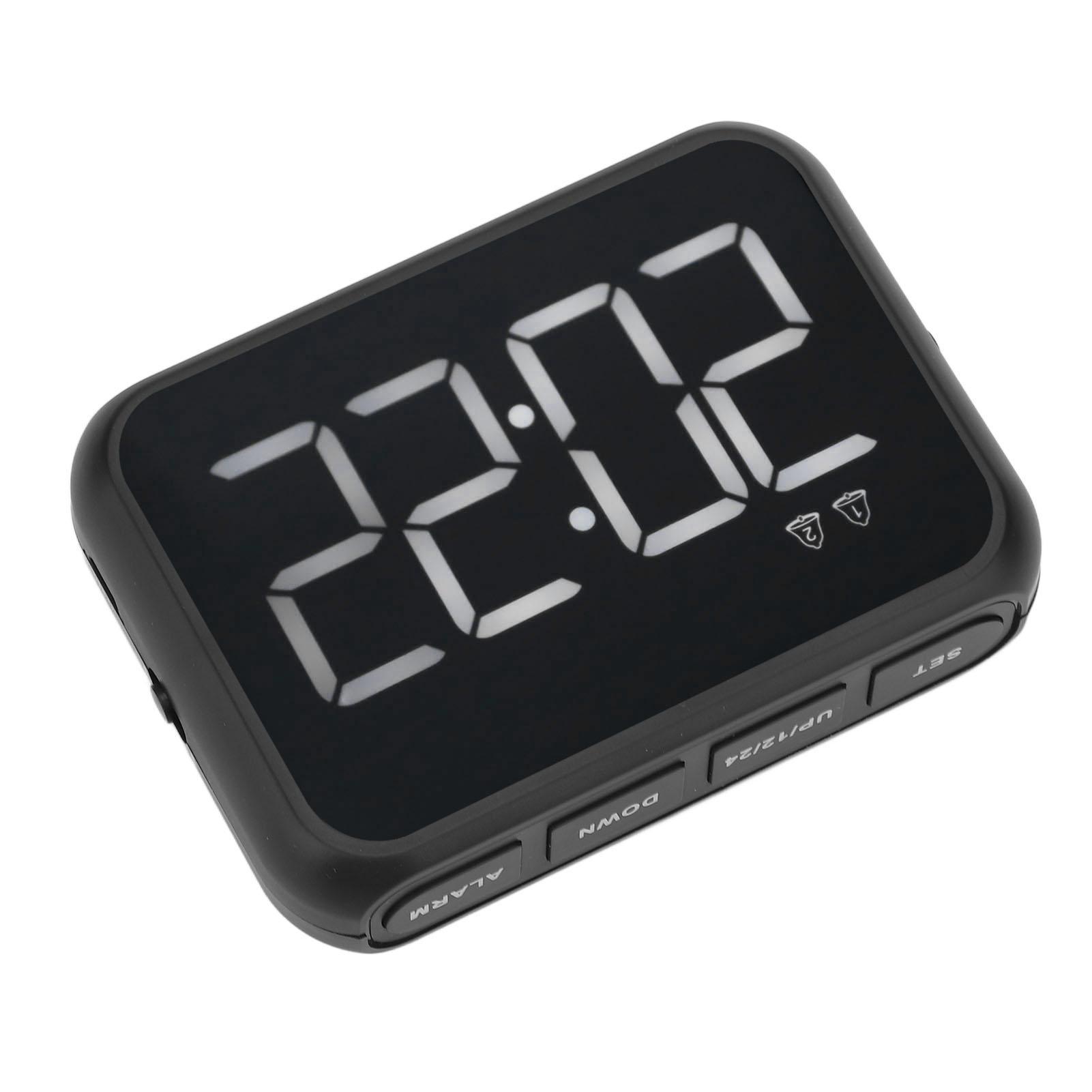 Цифровой будильник с голосовым управлением, регулируемой громкостью, USB-зарядкой, функцией повтора сигнала, компактный, черный
Цифровой будильник с голосовым управлением, регулируемой громкостью, USB-зарядкой, функцией повтора сигнала, компактный, черный