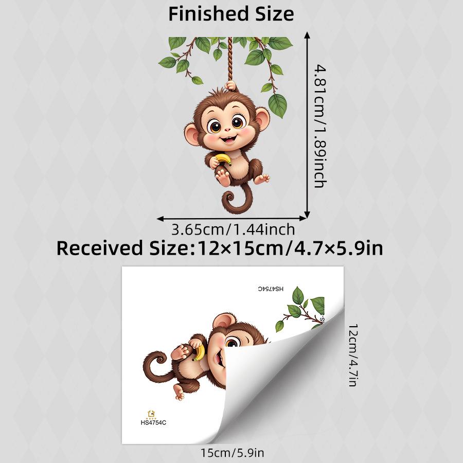 Jungle Monkey Vine Self Adhesive Switch Outlet Wall Sticker for Kids Room Nursery Decor 12x15CM разноцветный
Jungle Monkey Vine Self Adhesive Switch Outlet Wall Sticker for Kids Room Nursery Decor 12x15CM разноцветный