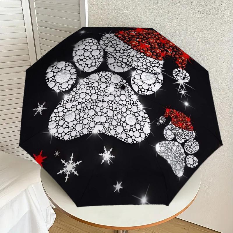 1pc Christmas Dog Paw Print Bling Decal Sticker Umbrella with Plastic Handle,Suitable for All Seasons Home Travel Outdoor UmbrellaDD341
1pc Christmas Dog Paw Print Bling Decal Sticker Umbrella with Plastic Handle,Suitable for All Seasons Home Travel Outdoor UmbrellaDD341