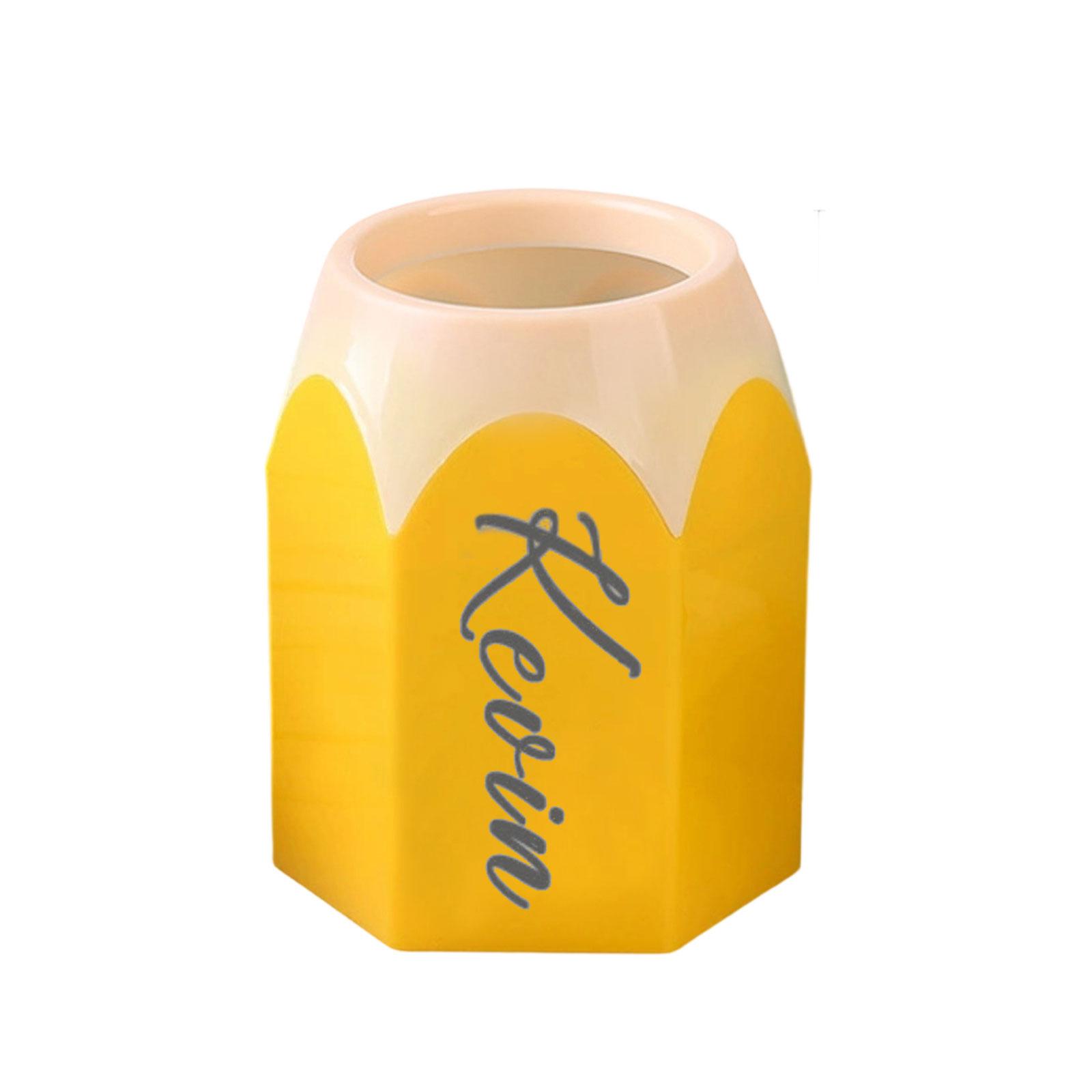 -cut Custom Pen Holder, Personalized Round Pen Holder, Student Stationery Desktop Storage Pen Holder One Size жовтий
-cut Custom Pen Holder, Personalized Round Pen Holder, Student Stationery Desktop Storage Pen Holder One Size жовтий
