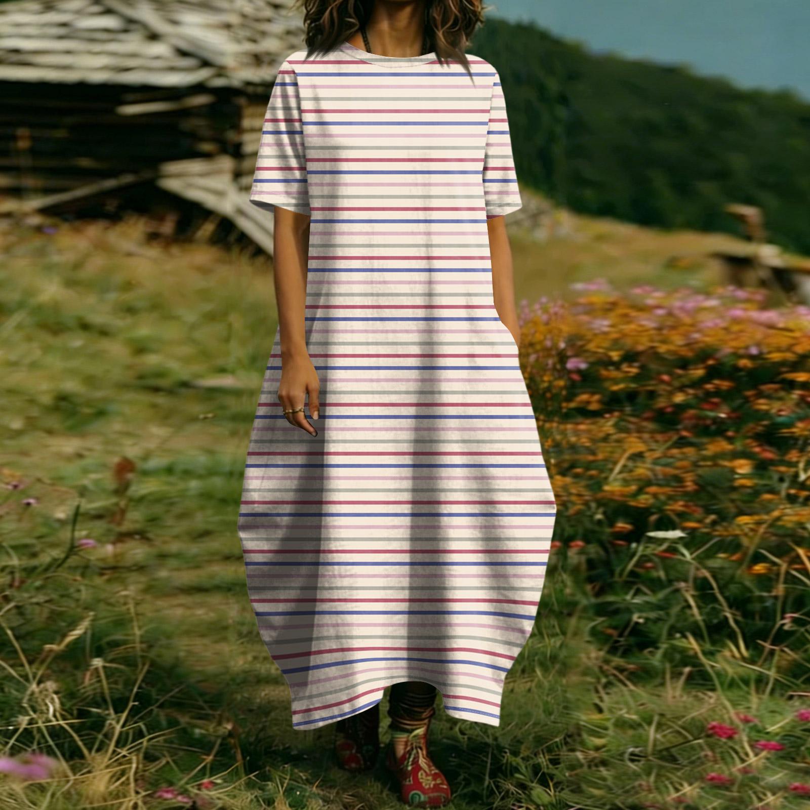 Жіноча Модна Кольорова Сукня З Коротким Рукавом З Кишенею S
Жіноча Модна Кольорова Сукня З Коротким Рукавом З Кишенею S