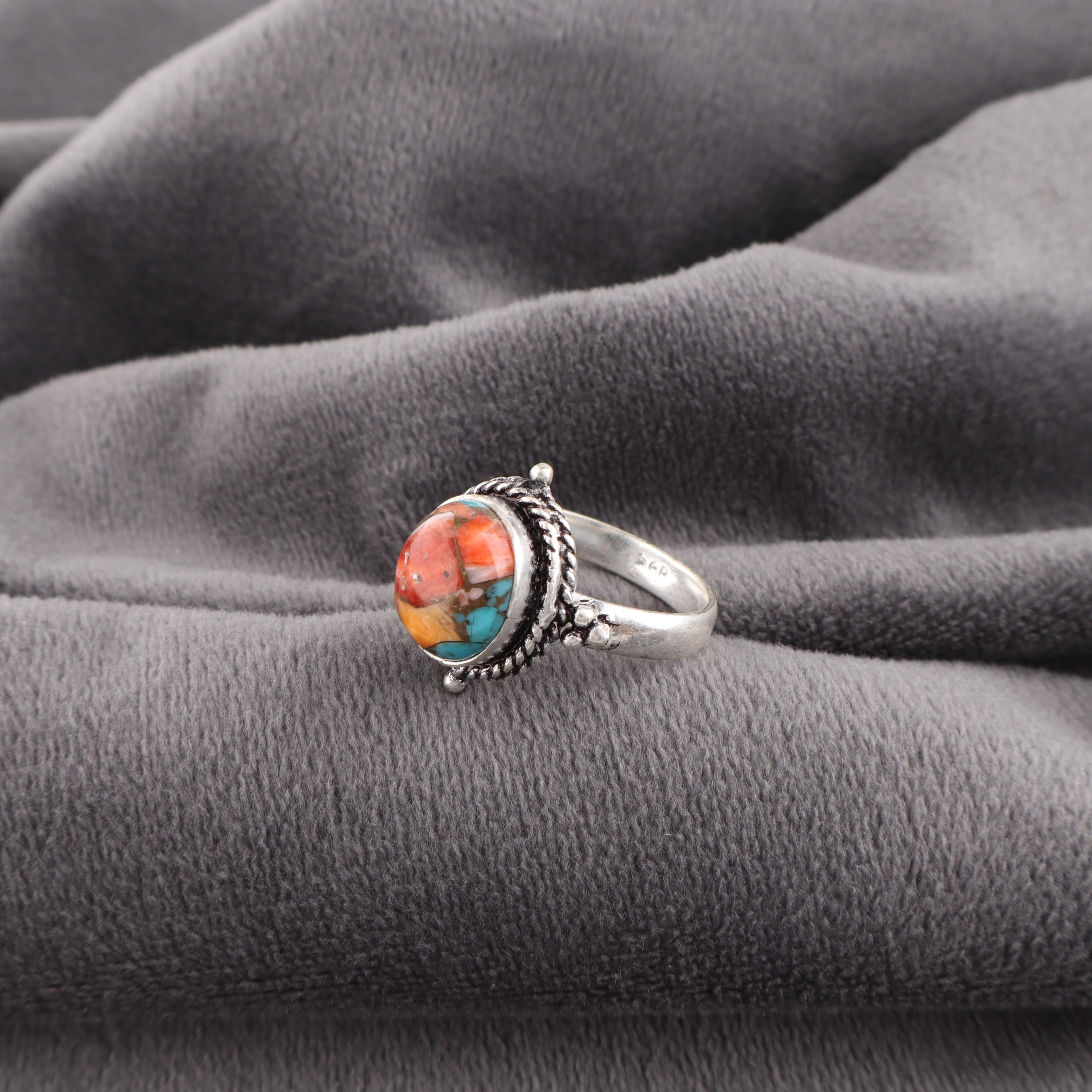 Кольцо с шипастым устричным камнем ручной работы, из 925 пробы стерлингового серебра, дизайнерское кольцо в богемном стиле, на подарок к годовщине 5.5 оранжевый
Кольцо с шипастым устричным камнем ручной работы, из 925 пробы стерлингового серебра, дизайнерское кольцо в богемном стиле, на подарок к годовщине 5.5 оранжевый