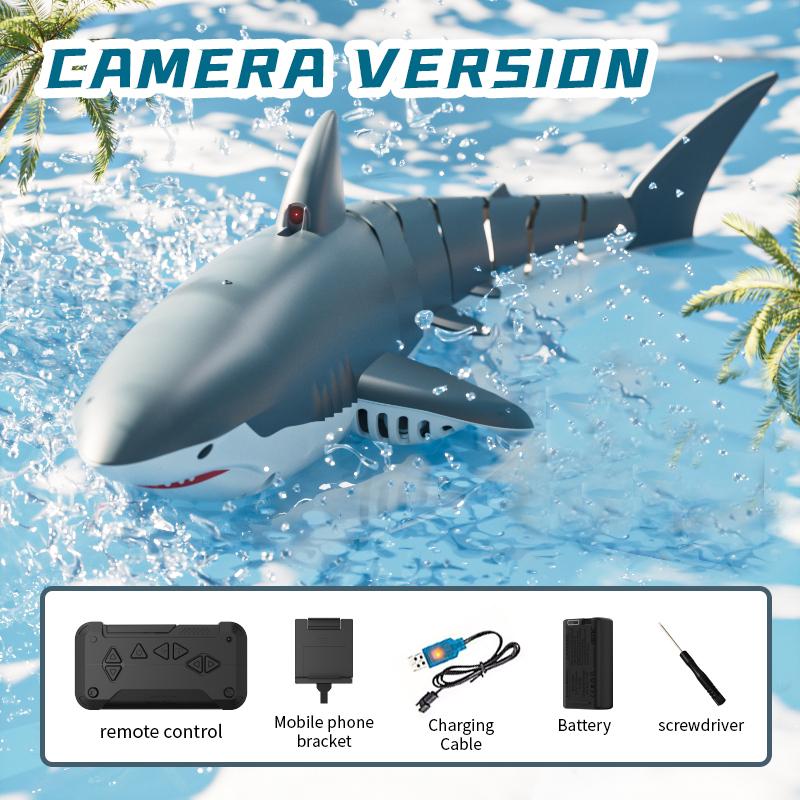 2.4G RC Shark Water Spray Camera Charging Bionic Electric Giant Toothed Shark Simulation Swinging Fish Summer Children Toys
2.4G RC Shark Water Spray Camera Charging Bionic Electric Giant Toothed Shark Simulation Swinging Fish Summer Children Toys