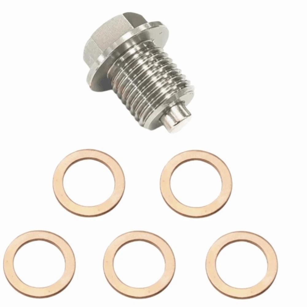 Stainless Steel Magnetic Oil Pan Plug Oil Drain Sump Nut Automobile Accessories M14X1.5
Stainless Steel Magnetic Oil Pan Plug Oil Drain Sump Nut Automobile Accessories M14X1.5