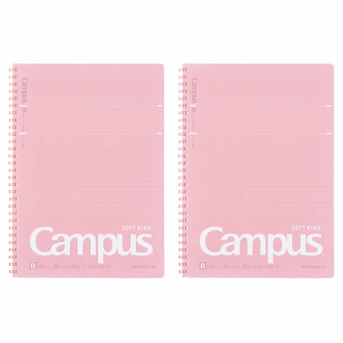 Тетрадь KOKUYO Campus с мягким кольцом, в точку, 40 листов, B5, розовый, набор из 2 шт. S-S111BT-PX2SET
Тетрадь KOKUYO Campus с мягким кольцом, в точку, 40 листов, B5, розовый, набор из 2 шт. S-S111BT-PX2SET