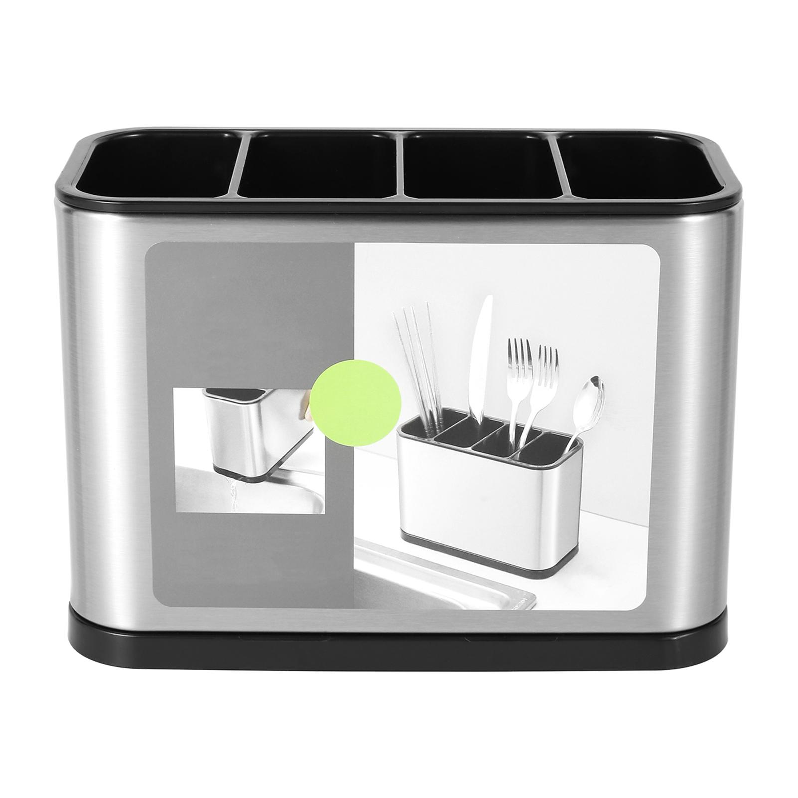 2 в 1 держатель для ножей, палочек для еды, ящик для хранения ложек, нержавеющая сталь, нижний слив, кухонная столешница, органайзер для столовых приборов
2 в 1 держатель для ножей, палочек для еды, ящик для хранения ложек, нержавеющая сталь, нижний слив, кухонная столешница, органайзер для столовых приборов