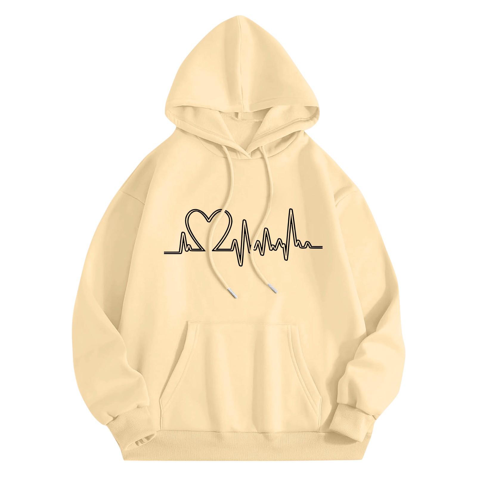 Женский повседневный комфортный плюшевый свитер с длинным рукавом и свободным воротом с капюшоном и принтом Heart Beat XXXL
Женский повседневный комфортный плюшевый свитер с длинным рукавом и свободным воротом с капюшоном и принтом Heart Beat XXXL