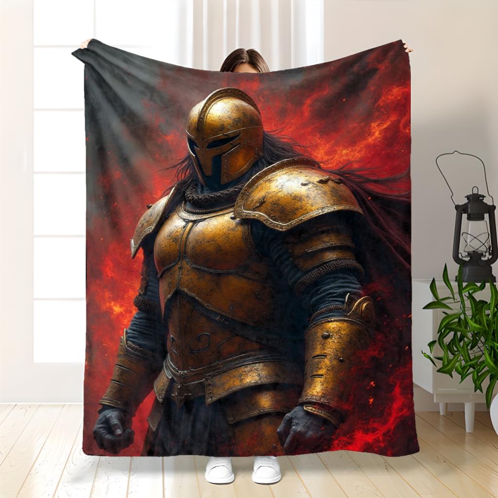 Mythical Warrior Flame Pattern Flannel printed blanket suitable for all seasons suitable for living room office sofa and travel 75x90cm28x39in
Mythical Warrior Flame Pattern Flannel printed blanket suitable for all seasons suitable for living room office sofa and travel 75x90cm28x39in