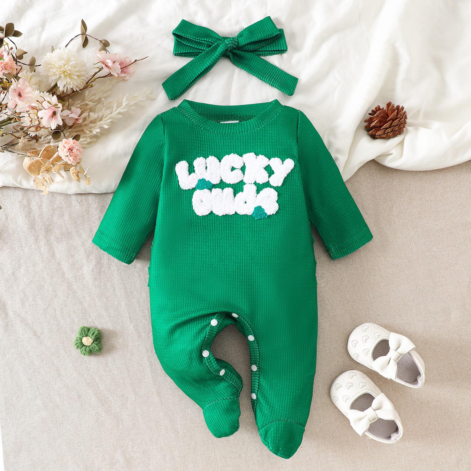 2026 Baby Jumpsuit Unisex Spring/Fall Waffle Knit Long Sleeve St. Patrick s Day Footed Outfit 0-3 Months зелёный
2026 Baby Jumpsuit Unisex Spring/Fall Waffle Knit Long Sleeve St. Patrick s Day Footed Outfit 0-3 Months зелёный