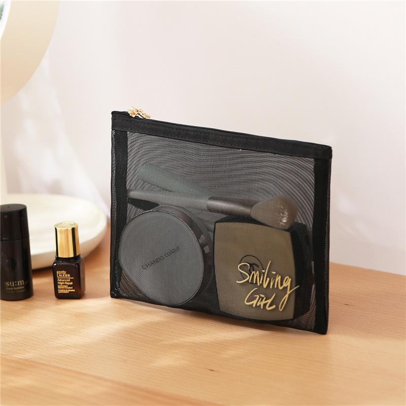 Черная сетчатая косметичка - Многофункциональный дорожный органайзер для косметики
Черная сетчатая косметичка - Многофункциональный дорожный органайзер для косметики