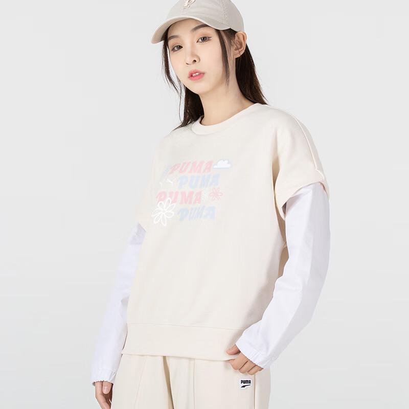 Puma Women s False Two-Piece Casual Pullover Sweatshirt 536092-99 L
Puma Women s False Two-Piece Casual Pullover Sweatshirt 536092-99 L