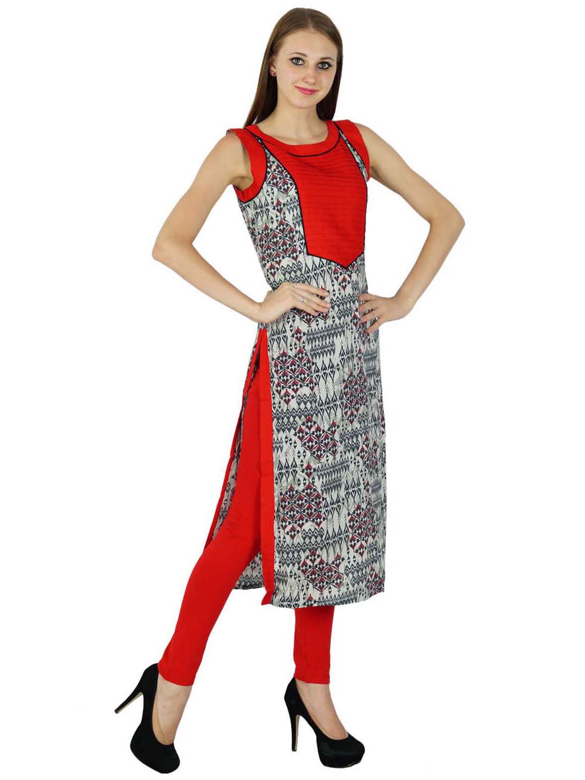 Ethnic Kurti Indian Printed Bollywood New Kurta Women Casual Top Tunic Dress 8 off білий колір
Ethnic Kurti Indian Printed Bollywood New Kurta Women Casual Top Tunic Dress 8 off білий колір