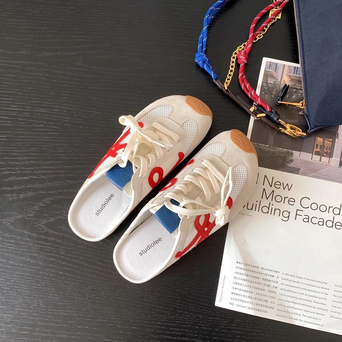 Sheepskin version~ 5cm height increase, ugly and cute, breathable color matching, lazy person, half-pedal board shoes, woman 40
Sheepskin version~ 5cm height increase, ugly and cute, breathable color matching, lazy person, half-pedal board shoes, woman 40