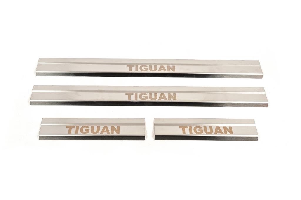 Накладки на пороги Carmos (4шт, нерж.) для Volkswagen Tiguan 2007-2016 рр.
Накладки на пороги Carmos (4шт, нерж.) для Volkswagen Tiguan 2007-2016 рр.