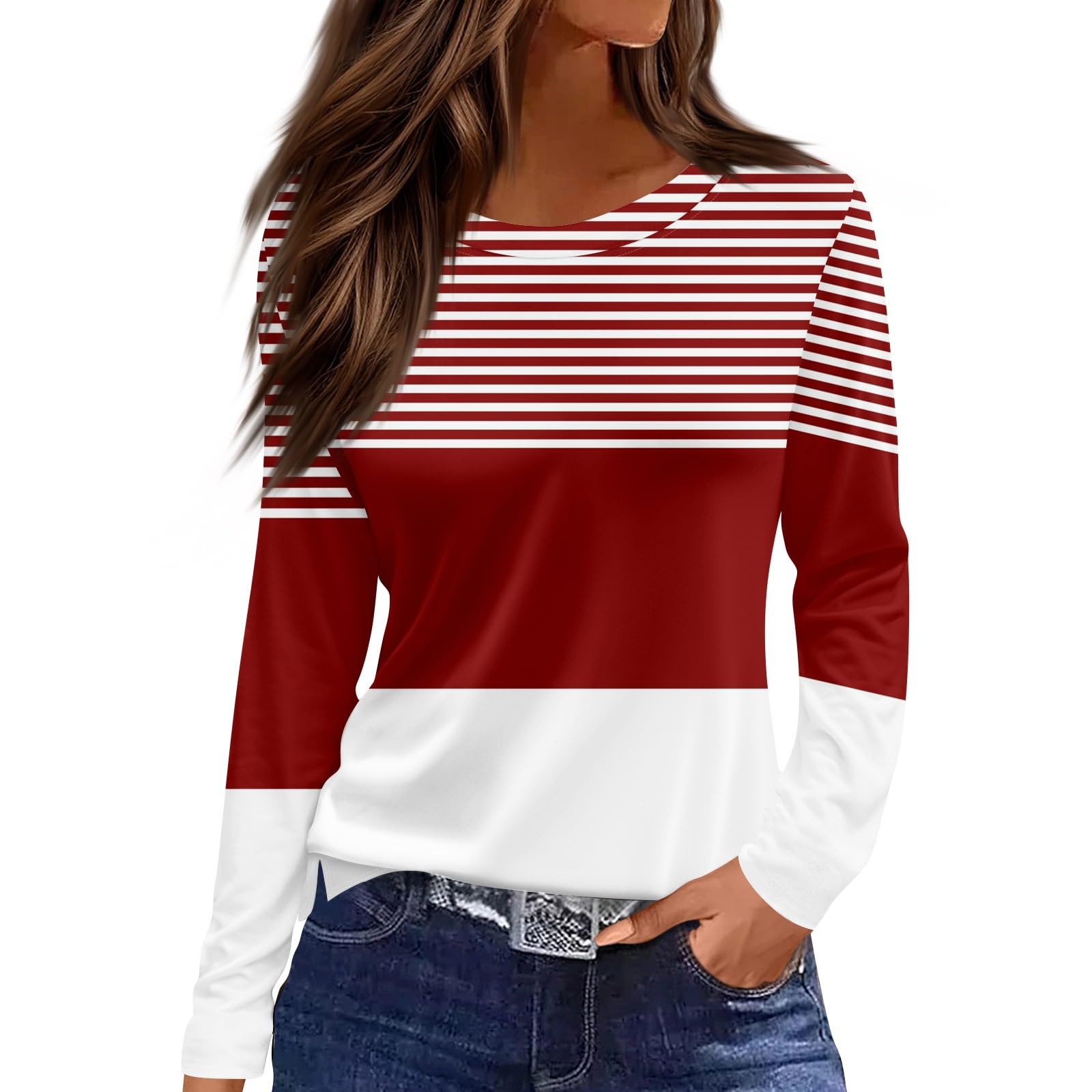 Stripes Solid Color 3d Print Long SleeveT-Shirt Women s Clothing Long Sleeve T-shirt Fashion Casual Oversized Tops Tees Female S
Stripes Solid Color 3d Print Long SleeveT-Shirt Women s Clothing Long Sleeve T-shirt Fashion Casual Oversized Tops Tees Female S