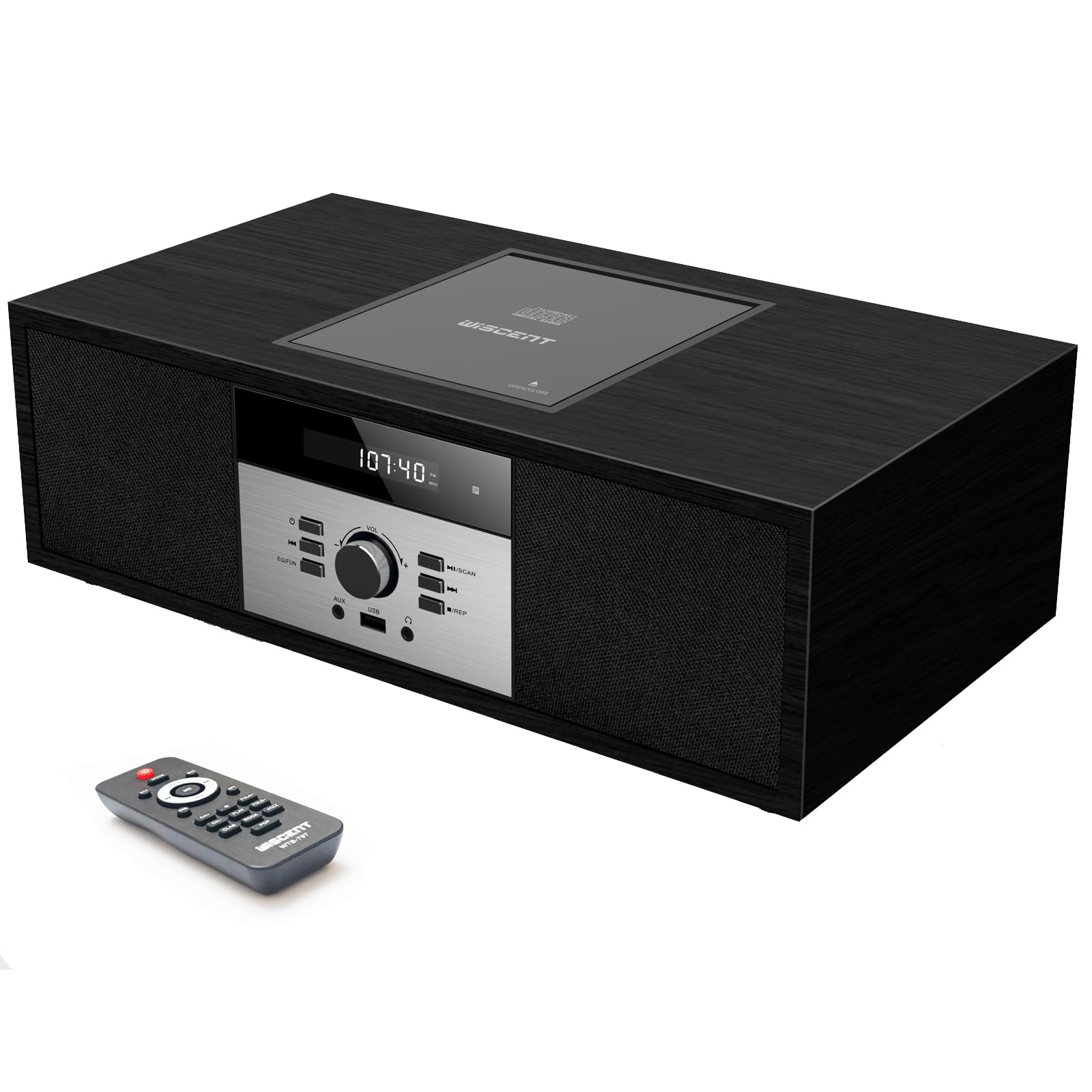 CD-програвач Стереосистема HiFi у стилі MP3 з роз’ємом для навушників AUX і компактною системою ONEBODY для домашнього використання Ретро/Bluetooth/FM-стерео/Відтворення через USB/Вінтаж чорний
CD-програвач Стереосистема HiFi у стилі MP3 з роз’ємом для навушників AUX і компактною системою ONEBODY для домашнього використання Ретро/Bluetooth/FM-стерео/Відтворення через USB/Вінтаж чорний
