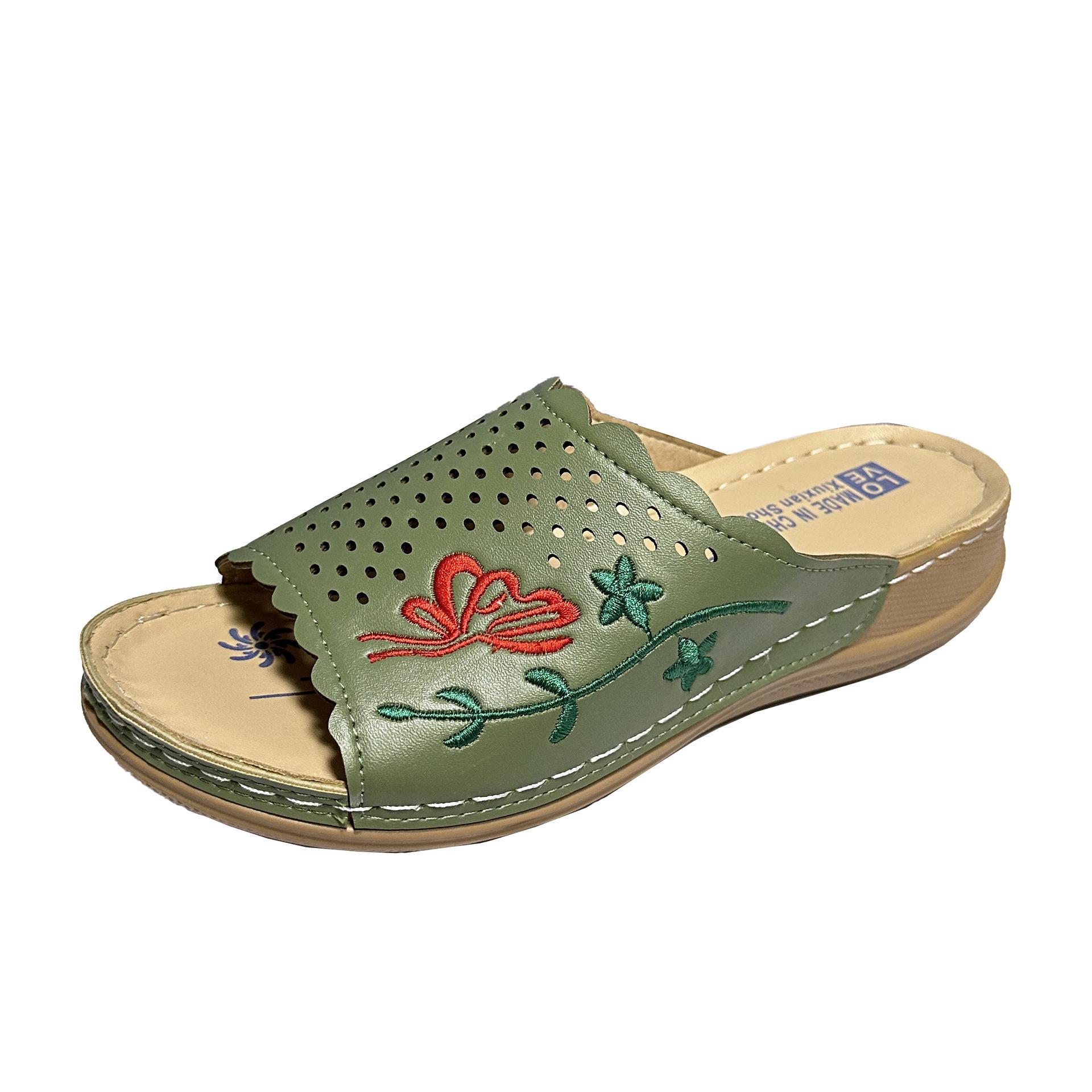 Summer casual versatile outer wear slippers women s handmade stitching thick bottom hollow embroidery hole cool slippers large size 41 41 зелений
Summer casual versatile outer wear slippers women s handmade stitching thick bottom hollow embroidery hole cool slippers large size 41 41 зелений