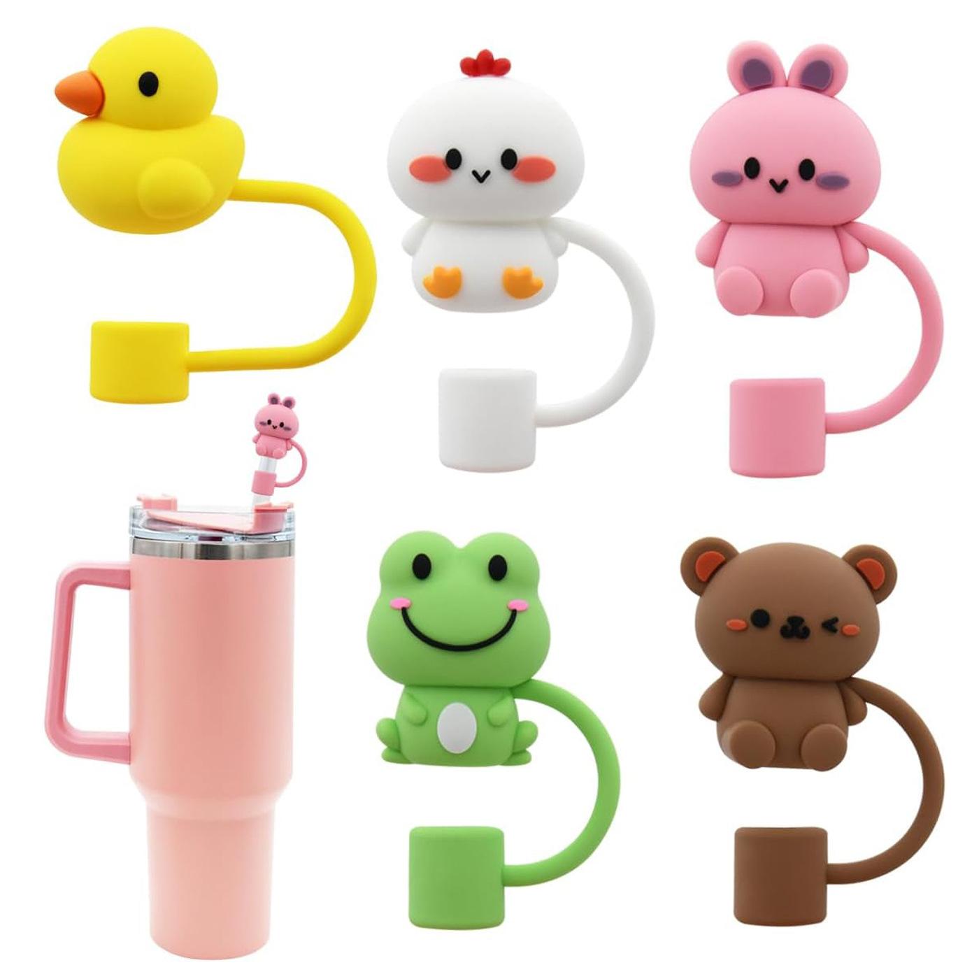 Cross-Border Animal Straw Cover Stanley Cup Silicone Straw Cap 10mm Reusable Dustproof Straw
Cross-Border Animal Straw Cover Stanley Cup Silicone Straw Cap 10mm Reusable Dustproof Straw