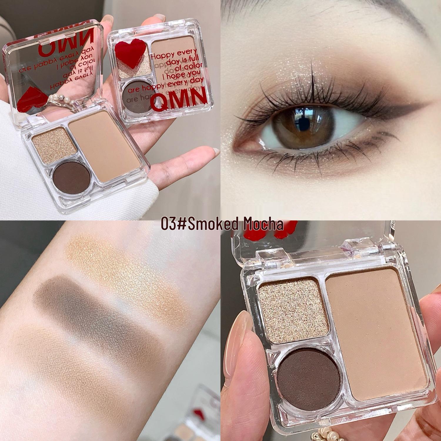 QMN Sweetheart Cloud Three-Color Eyeshadow Palette: Pearlescent & Matte Nude Earth Tones for Daily Makeup
QMN Sweetheart Cloud Three-Color Eyeshadow Palette: Pearlescent & Matte Nude Earth Tones for Daily Makeup