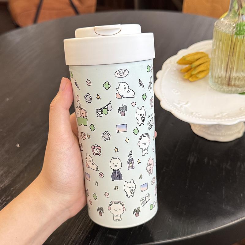 Easy bear 304 liner stainless steel thermos cup straw large capacity high value student portable water cup 500ml
Easy bear 304 liner stainless steel thermos cup straw large capacity high value student portable water cup 500ml