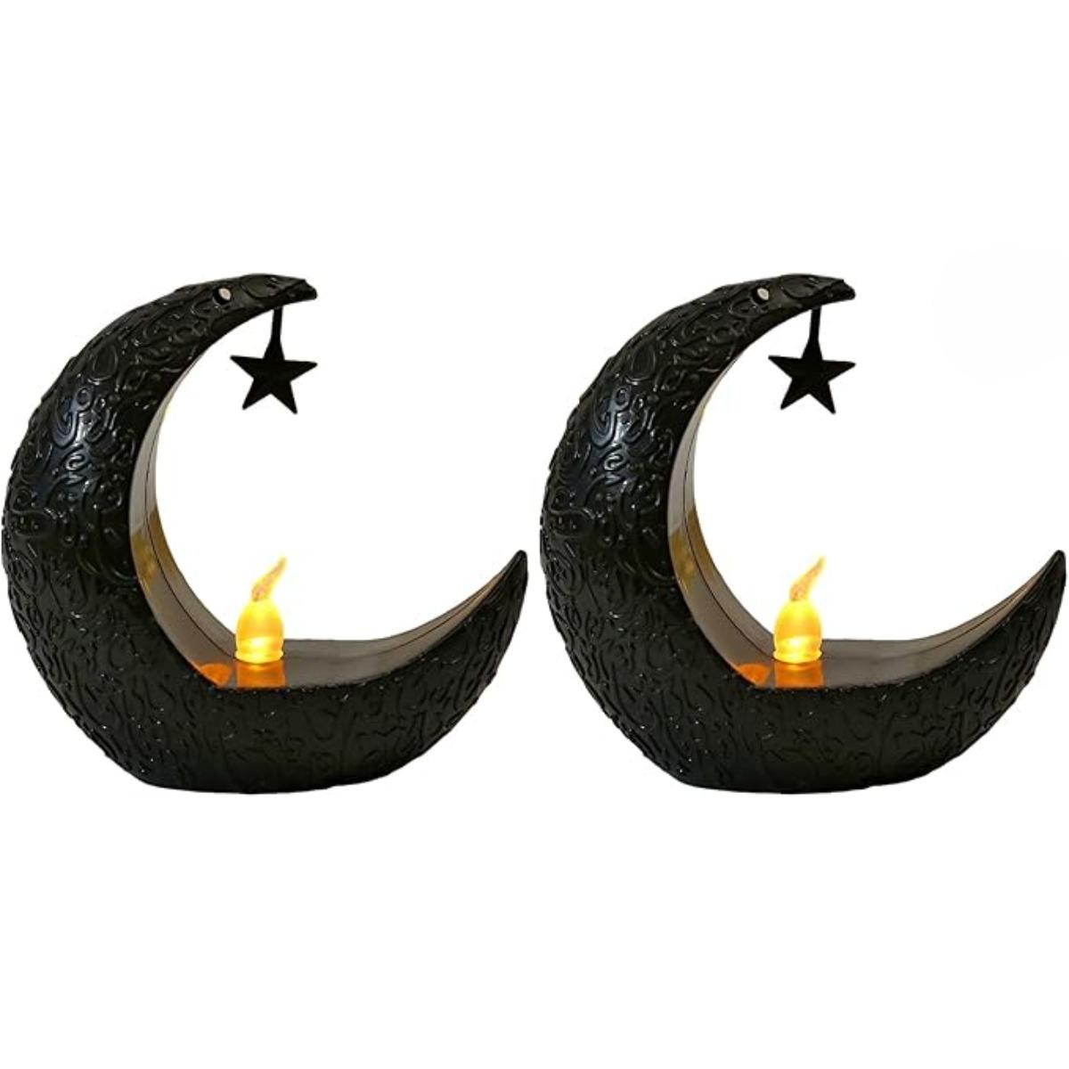 2 шт. в упаковке, черный светильник в форме полумесяца со звездой и текстурированной светодиодной подсветкой в виде луны Рамадана - ночник на батарейках для мусульманского домашнего декора, исламские подарки на Ид чёрный
2 шт. в упаковке, черный светильник в форме полумесяца со звездой и текстурированной светодиодной подсветкой в виде луны Рамадана - ночник на батарейках для мусульманского домашнего декора, исламские подарки на Ид чёрный